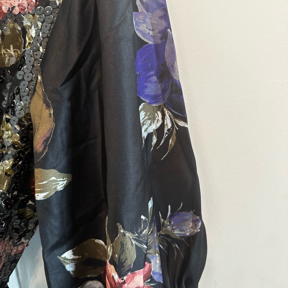 Beautiful, colourful sequins wrap dress in new condition from Nordstrom - Picture 10 of 14